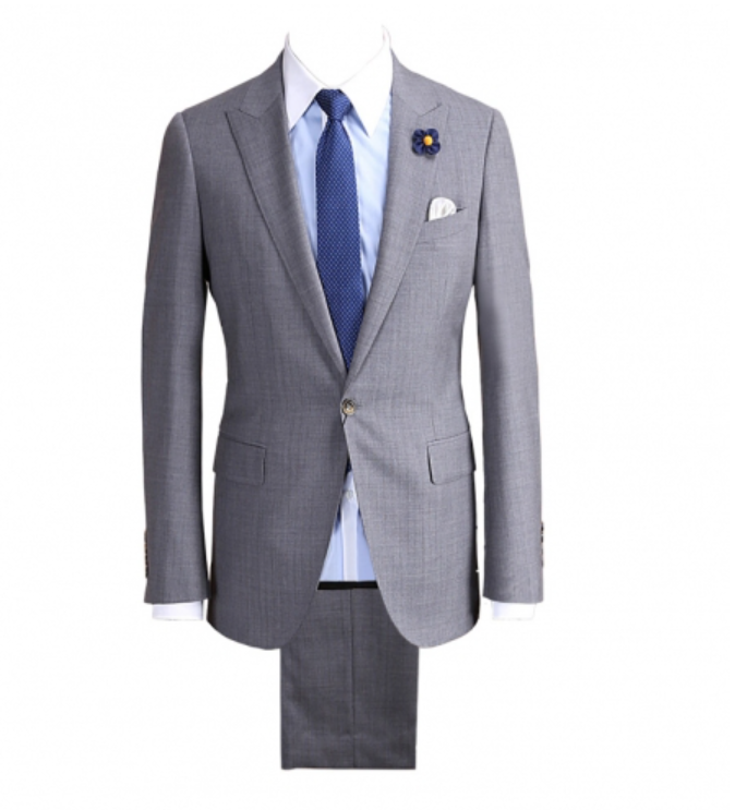 Holland & Sherry Stone Grey Suit