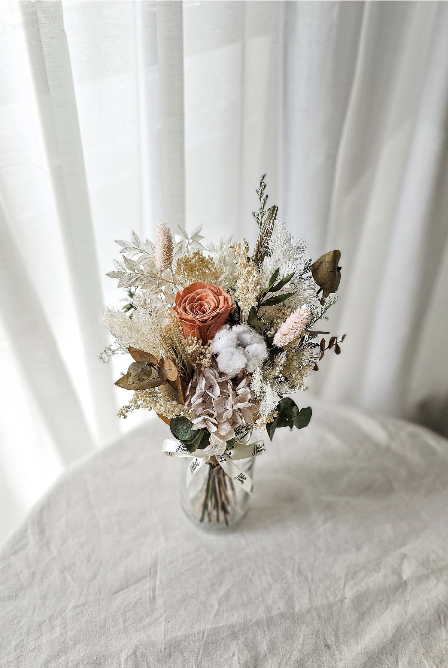 Dolly - Agate Dried & Preserved Flower in a Jar